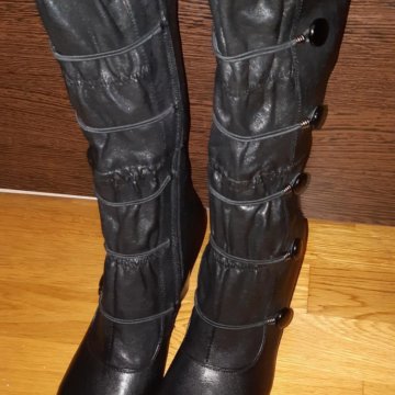 Сапоги женские (кожа).