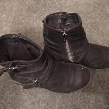 Ботинки женские замшевые (Весна/Осень)