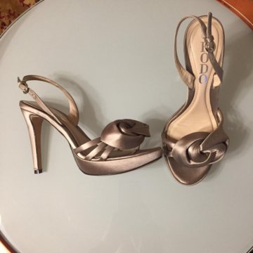 Босоножки вечерние, Rodo, 35 р., золотистая бронза