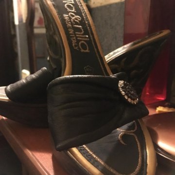 Сабо натуральная кожа Италия