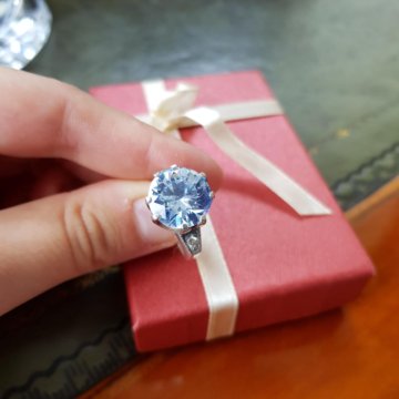 Кольцо с топазом