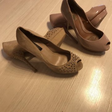 туфли Zara 39 размер, 2 пары.