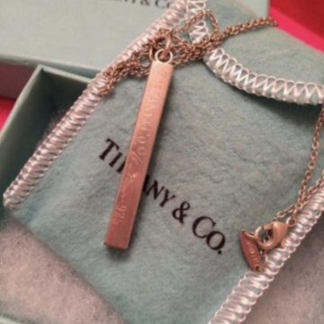 Tiffany&Co. Серебряная подвеска с цепочкой