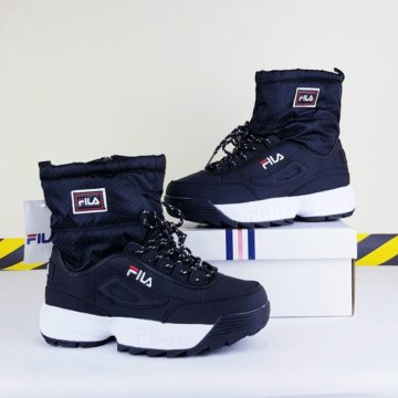 Зимние ❄ женские дутики Fila Disruptor ❄