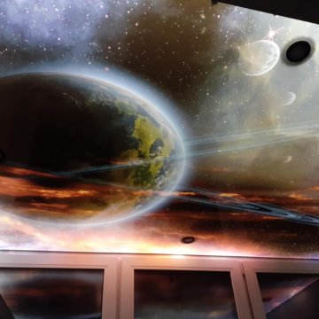 Натяжной потолок с фотопечатью