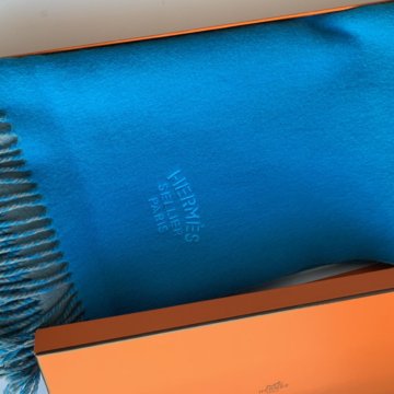 Шарф с кистями Hermès, оригинал