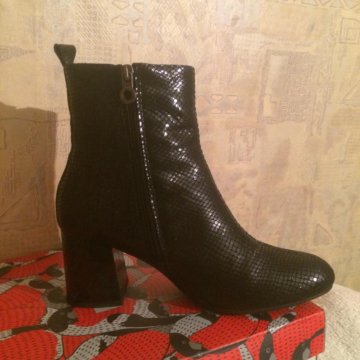 Осенние ботинки кожа