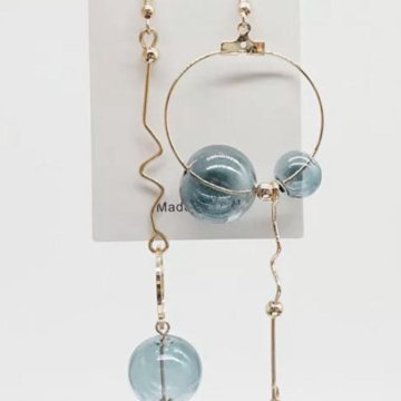 Серьги оригинальные со стеклянными шарами