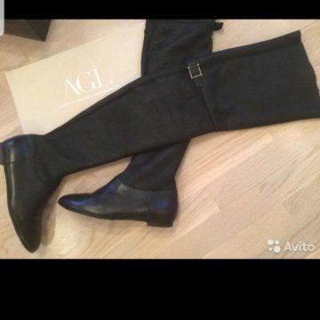 Ботфорты зимние.AG LEOMBRUNI. ОРИГИНАЛ.