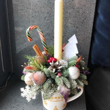 Новогодние Букеты В Кружке