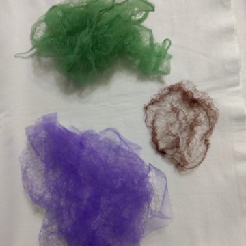 Паутинки для волос: косынка и на пучок