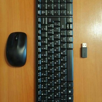 Беспроводная клавиатура и мышь Logitech k220