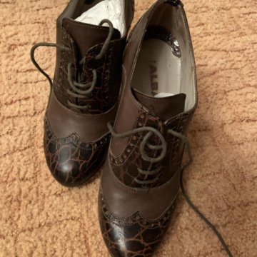 Коричневые ботильоны из Alba. Натуральная кожа