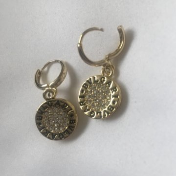 Серьги премиум Bvlgari