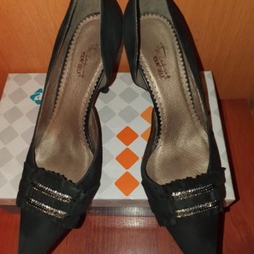 Туфли черные, замша 38 размер