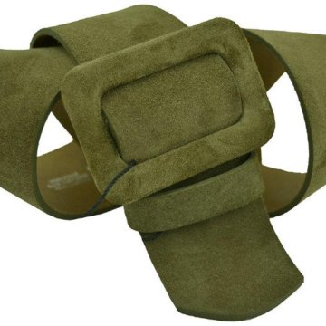 Замшевые широкие ремни