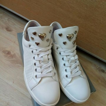 Кеды, кроссовки женские abricot натуральная кожа