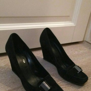 Туфли замшевые на платформе, рр38