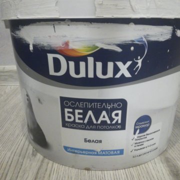 Краска для мебели dulux белая