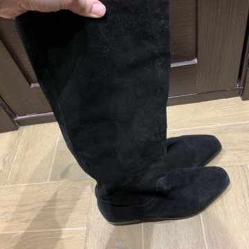 Сапоги натуральная замша Mango 38 размер
