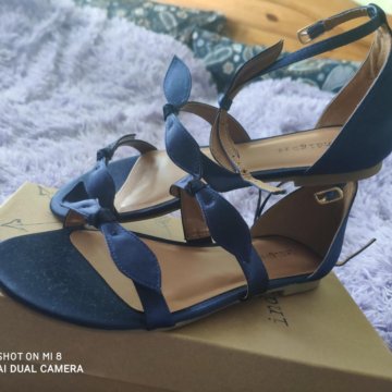 Босоножки женские синие