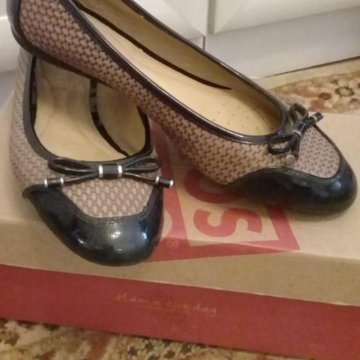 Балетки Geox, размер 38, нат.кожа.