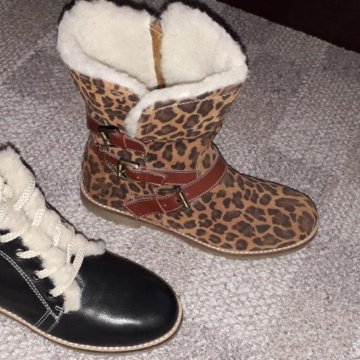 Сапоги, ботинки новые, натур. кожа, мех, р.36-37