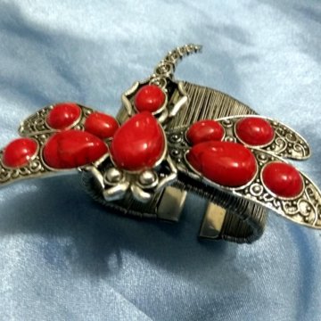 Женский браслет хендмейд, стрекоза