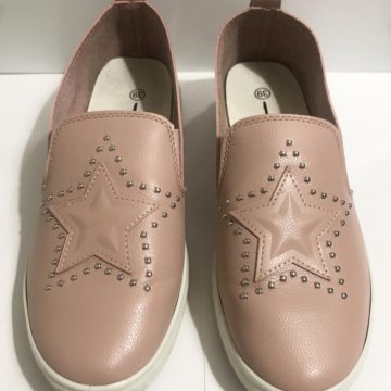 Слипоны цвет пудра размер 38