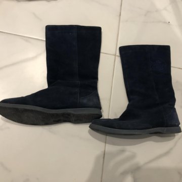 Сапоги замша