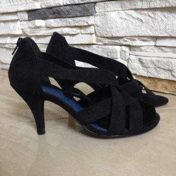 Босоножки туфли замша