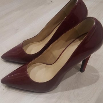 Туфли бордовые Zara