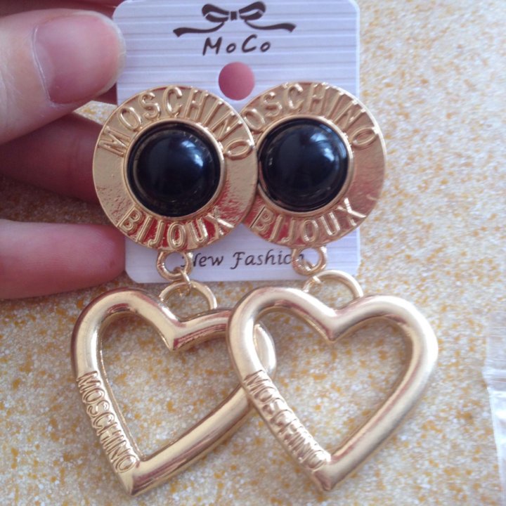 Серьги MOSCHINO