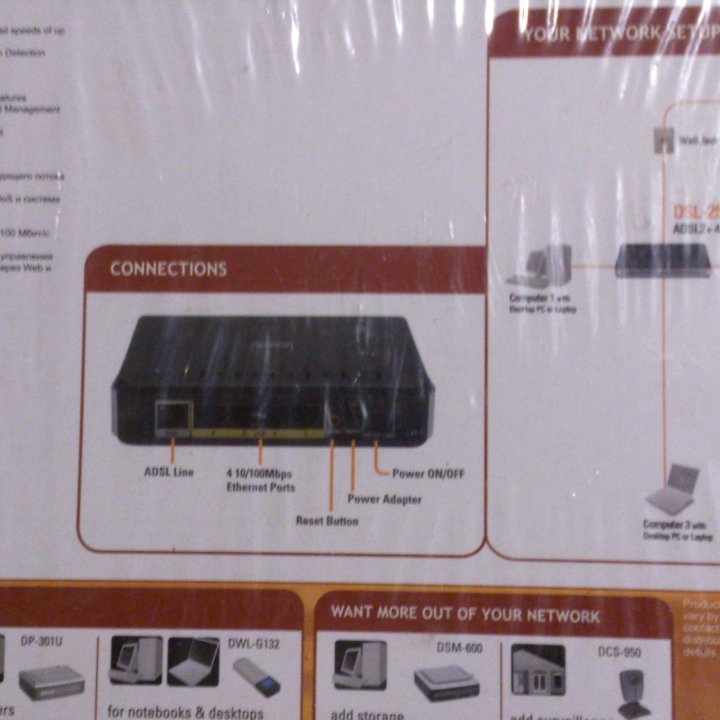 ADSL-модем роутер D-Link 2540U