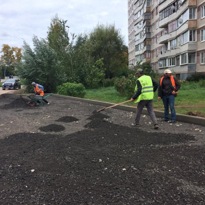 Отсыпка дачных дорог из асфальтовой крошки