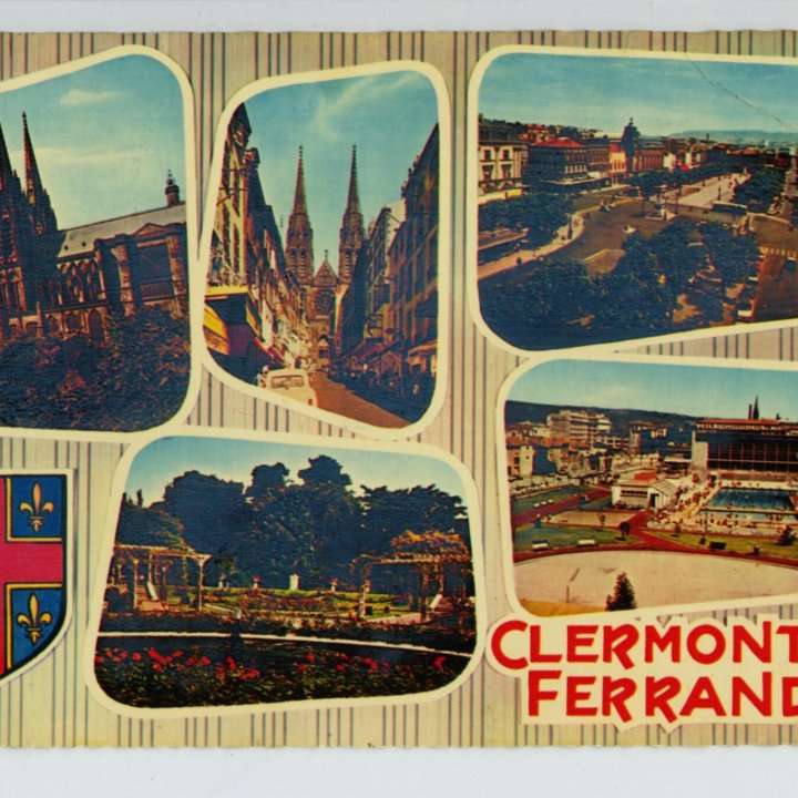 Открытка города Clermont - Ferrand