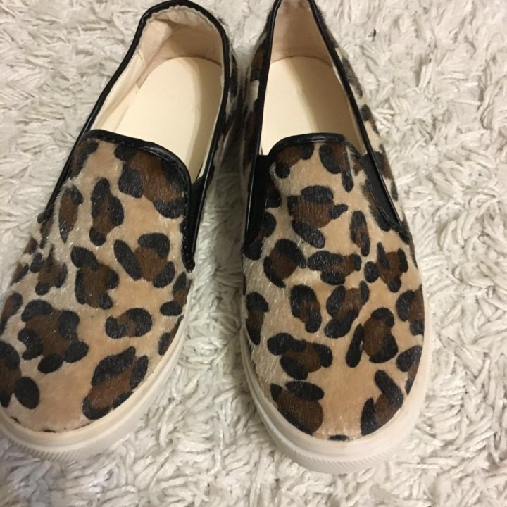 Слипоны леопард