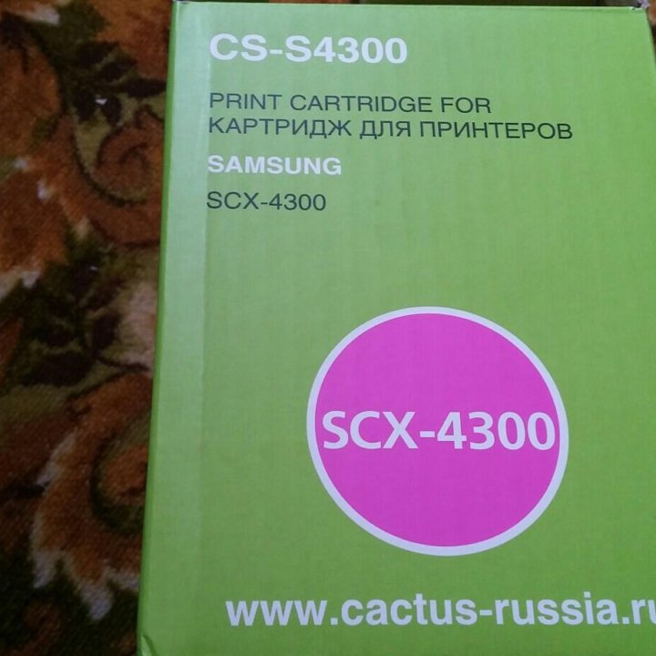 Тонер-картридж Cactus CS-S4300 черный для Samsung