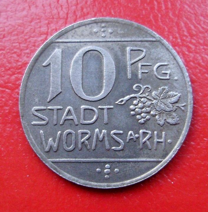 Германия. Нотгельд.10 пф. 1918 Worms