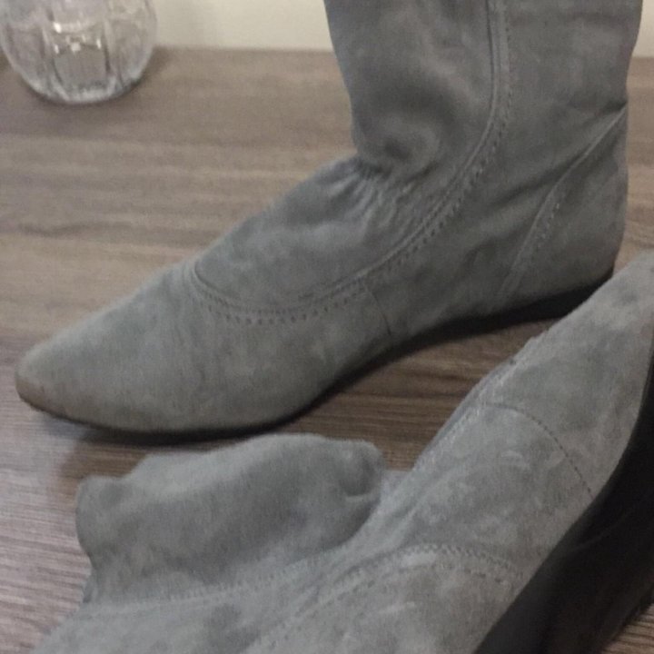 Ботильоны замша