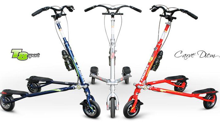 Новый трехколесный самокат Trikke T8 air