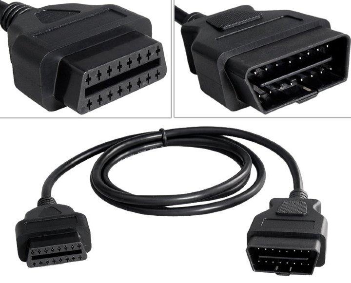 Удлинитель OBD II 16 pin - 0,3 метра