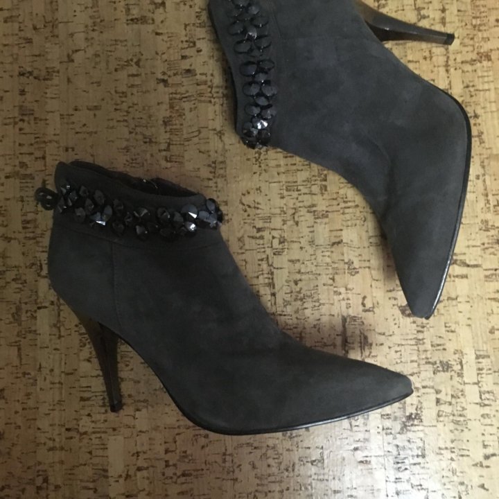 Ботильоны серые