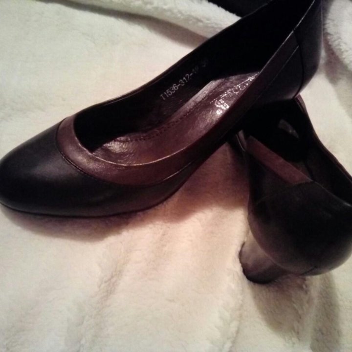 Туфли кожаные