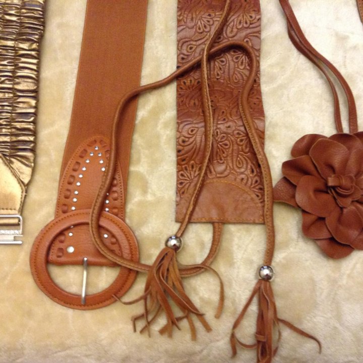 Ремни рыжие