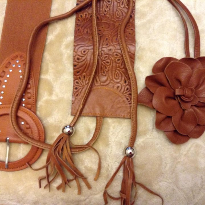 Ремни рыжие