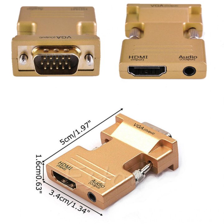 HDMI на VGA переходник конвертер адаптер