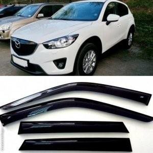 Дефлекторы окон и капота на Mazda Cx5