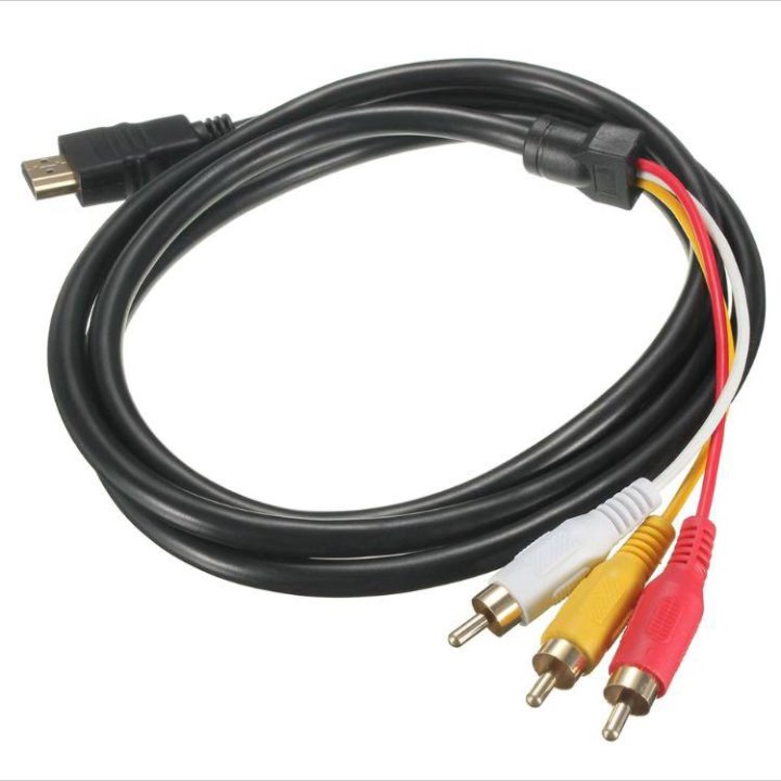 Кабель HDMI-RCA(колокольчики)