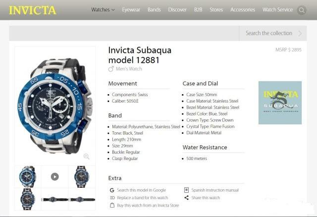 Новые Invicta V 12881 swiss made